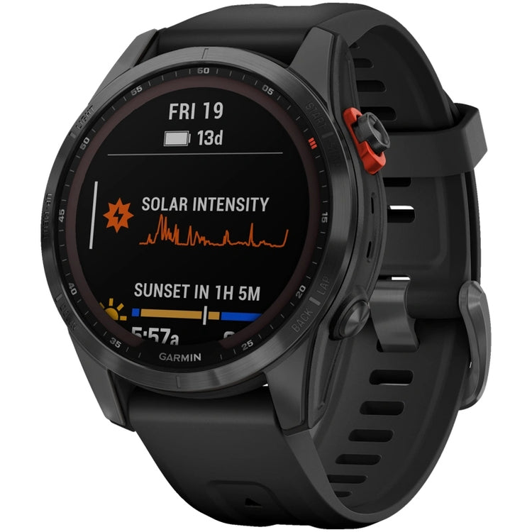 Garmin Fenix 7S Solar Slate Gray with Black Band