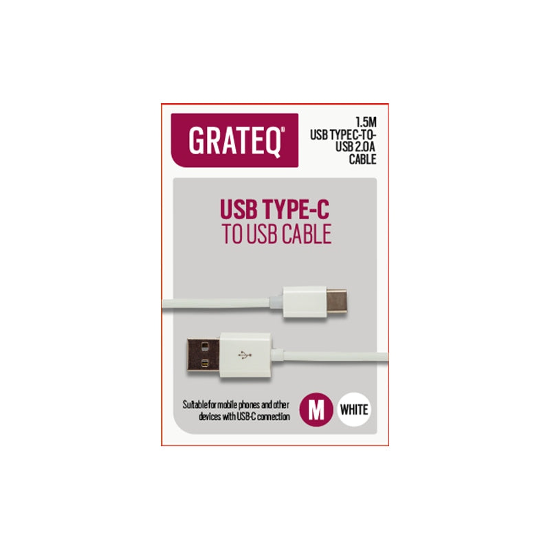 Grateq USB-C to USB-A cable 1.5m