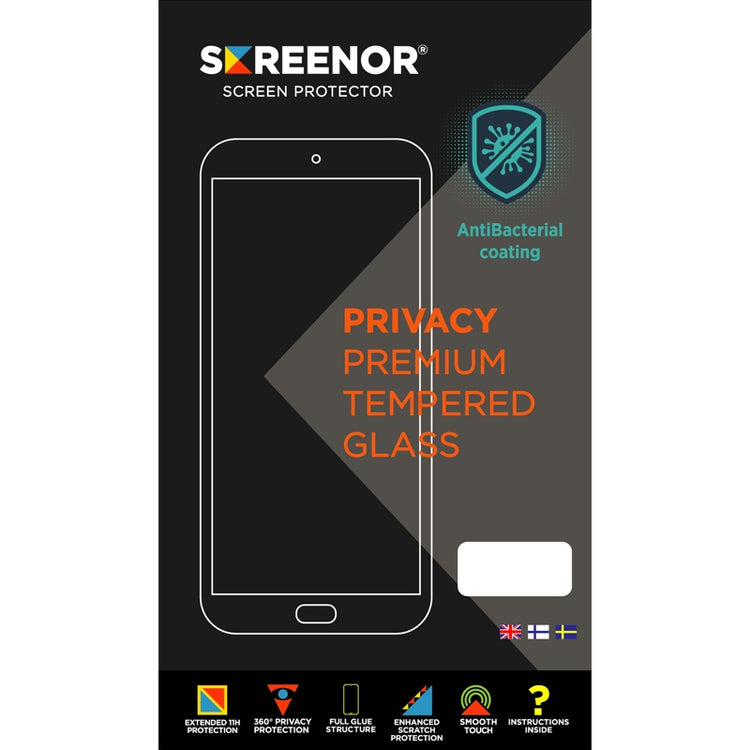 Screenor Tempered iPhone 15 Pro Privacy 360 Screen Protector