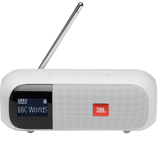 JBL Tuner 2 Portable Radio with Bluetooth - White
