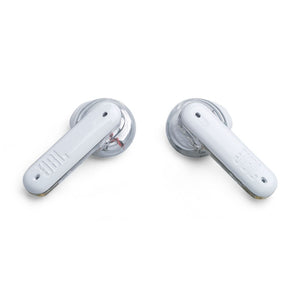 JBL Tune Flex TWS Earbuds, Ghost White/Clear