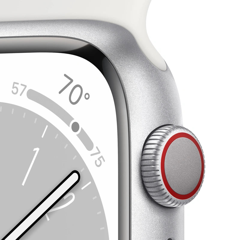 Apple Watch Series 8 GPS+Cellular 45mm Silver Aluminium Case