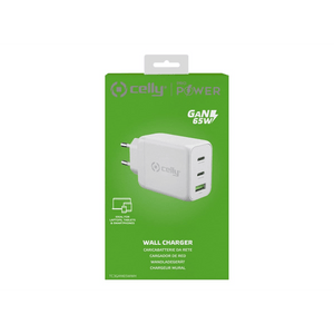 Celly Thuislader USB + 2 x USB-C 65W PD