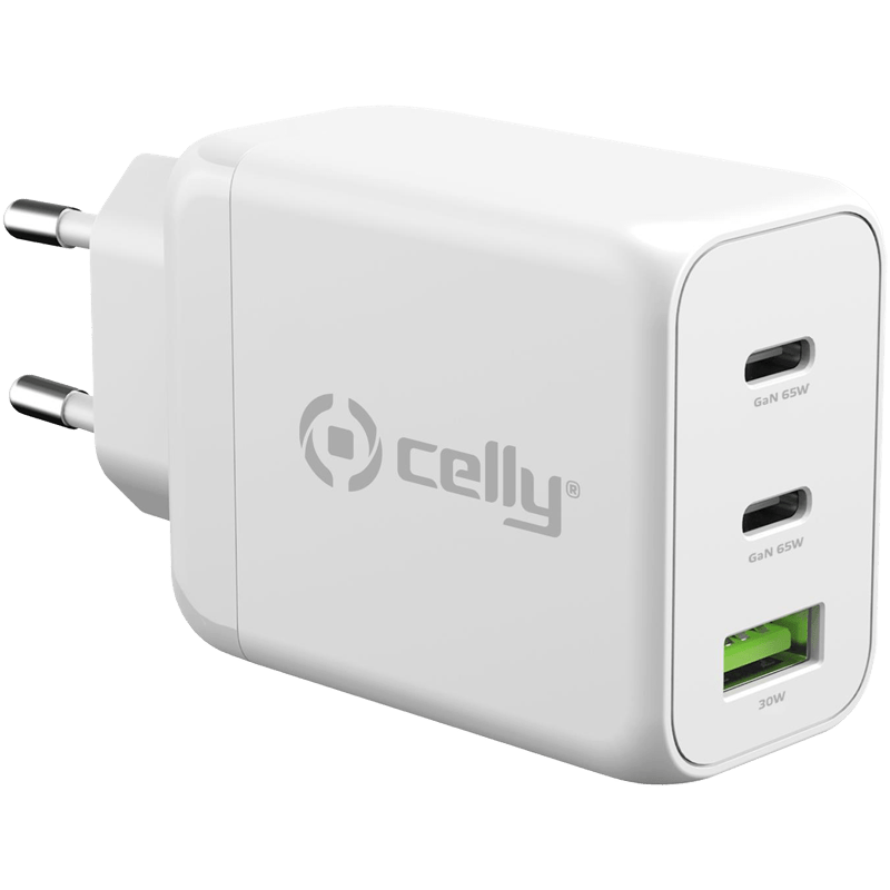 Celly Thuislader USB + 2 x USB-C 65W PD