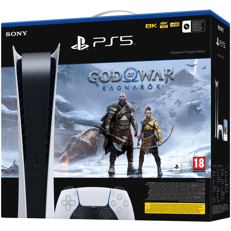 Sony PS5 Digital Edition + God of War Ragnarök