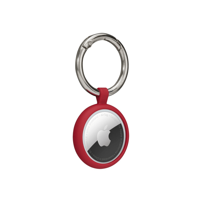 Greenland AirTag Key Ring - Candy Apple Red