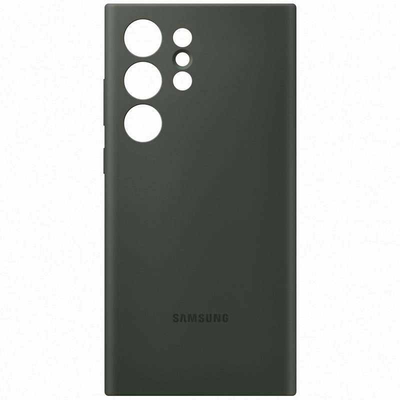 Samsung Galaxy S23 Ultra Silicone Cover Khaki Green