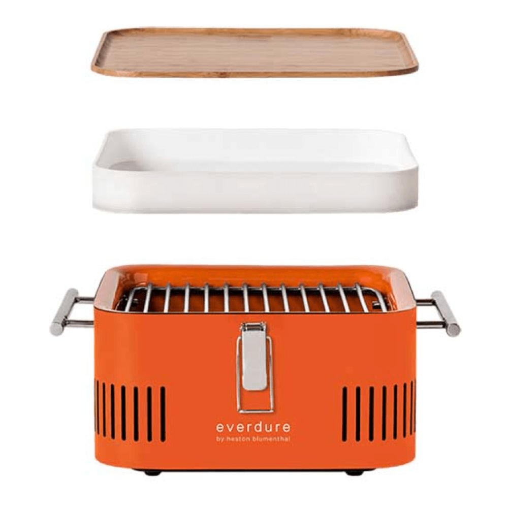 Everdure Cube Charcoal BBQ, Orange