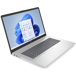 HP 17 Laptop, Intel® Core™ i3-N305, 8 GB RAM, 512 GB SSD, 17.3" Display, Intel UHD Graphics, Silver