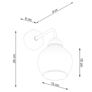 Sollux Alino 1 Wall Light, 60 W, E27