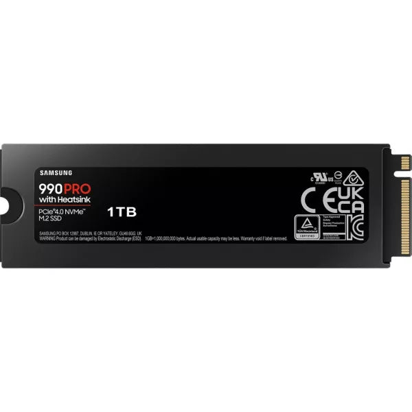 Samsung 990 PRO SSD 1 Tt M.2 -SSD Hard Drive with Cooling Element