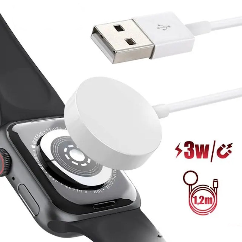 iWear CH3 Universal / Apple Watch USB 1m Smart Watch 3.5W Wireless charger pad White