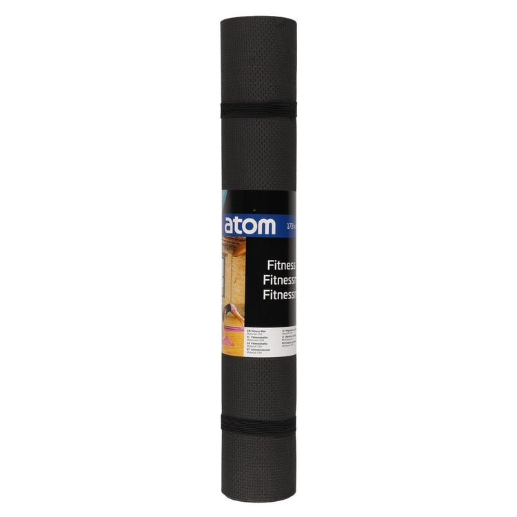 Atom Fitness 609400 Fitness and Yoga Mat, Black