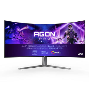 AOC 45" Agon Pro UWQHD OLED Curved Gaming Monitor