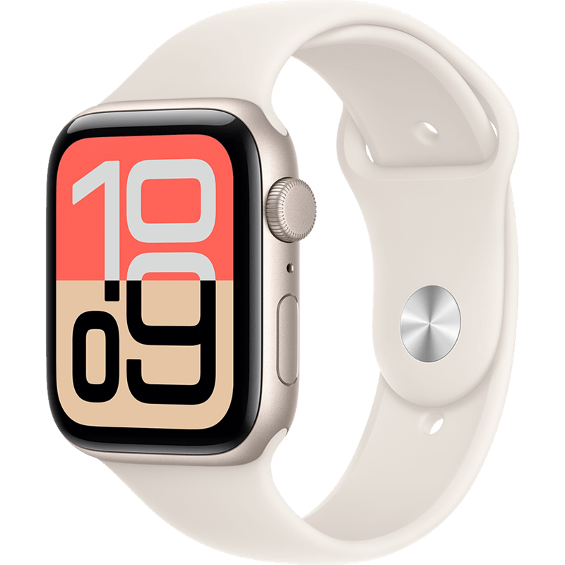 Apple Watch SE 3 44mm GPS Aluminum Starlight Sport Band M/L