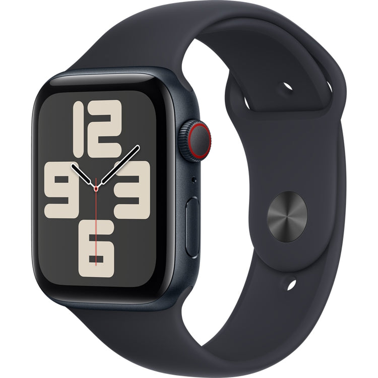 Apple Watch SE 2nd Gen GPS + Cellular, 44mm Midnight Aluminum Case with Midnight Sport Band