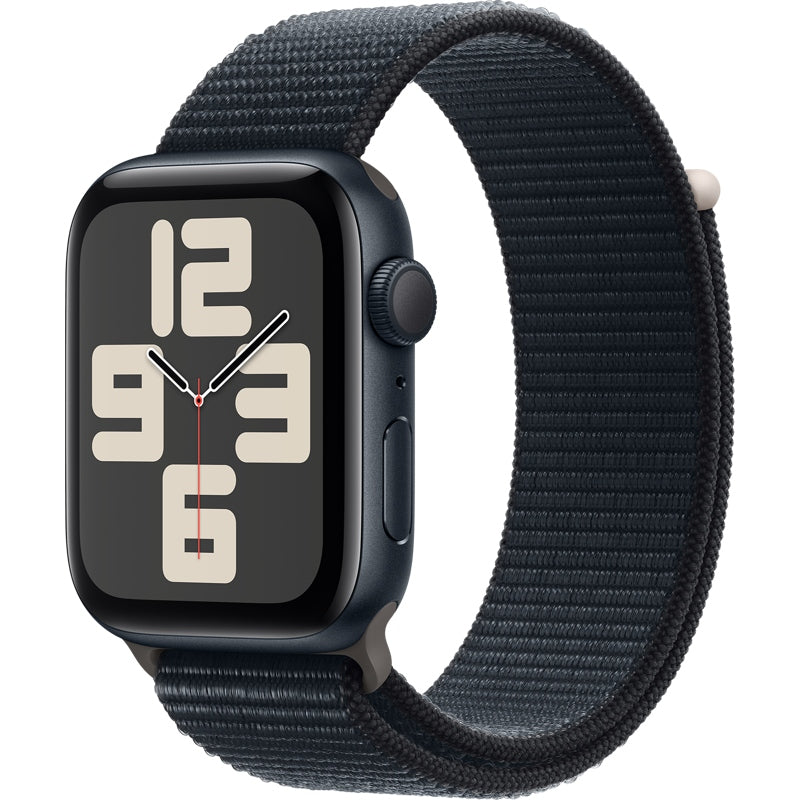 Apple Watch SE GPS 44mm Midnight Blue Aluminum Case and Midnight Blue Sport Loop MREA3