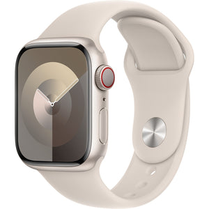 Apple Watch Series 9 45mm Starlight Aluminum Case with Starlight Sport Band GPS + Cellular