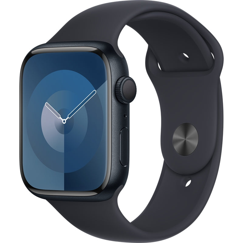 Apple Watch Series 9 GPS 45mm Midnight Blue Aluminum Case with Midnight Blue Sport Band, M/L MR9A3