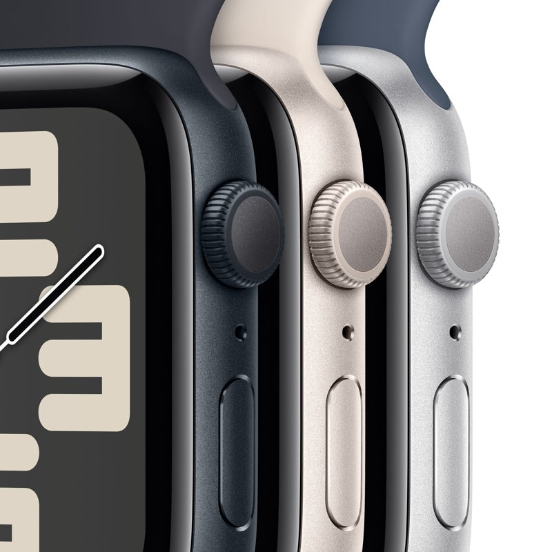 Apple Watch SE (GPS) 44mm Midnight Blue alumiinikotelo ja Midnight Blue Sport Loop (MREA3)