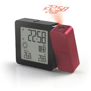 Oregon - Radio-Controlled Projection Clock - Red