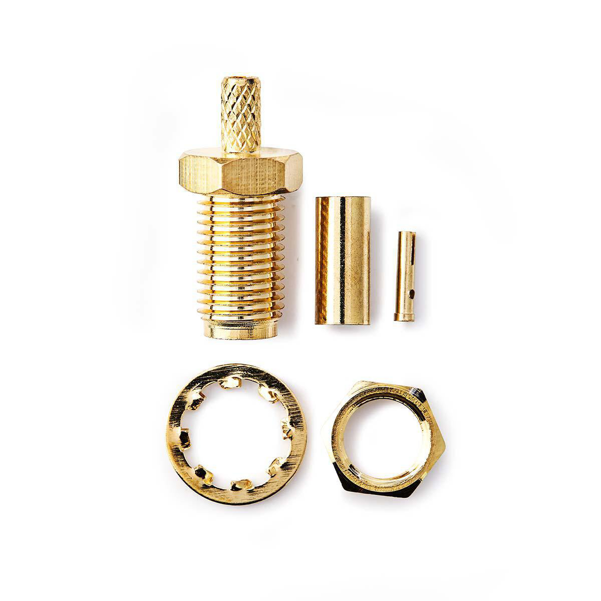 Nedis SMA Connector Straight, Female, Gold-Plated 50 Ohm