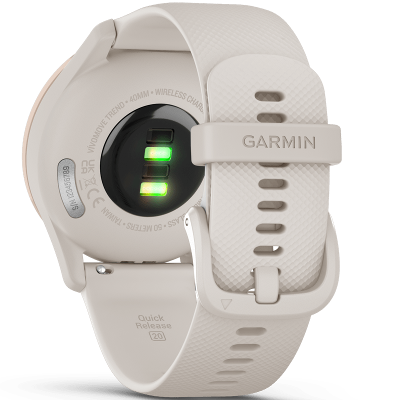 Garmin Vivomove Trend White Cream