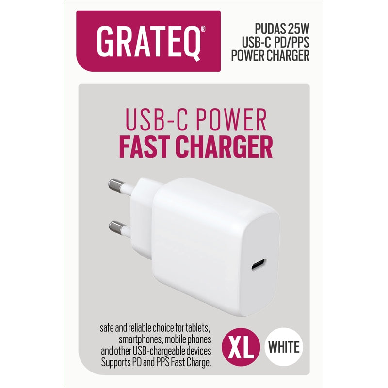 Grateq Pudas Charger PDPPS USB-C 25W WH