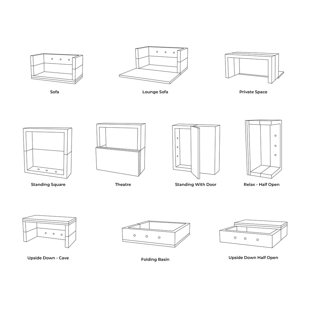 KlipKlap Play Fold Square, Sand
