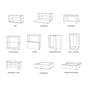 KlipKlap Play Fold Square, Sand