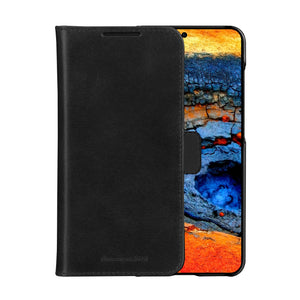 dbramante Lynge 2-in-1 Flip Cover Galaxy S25 Ultra - Wallet Case, Black