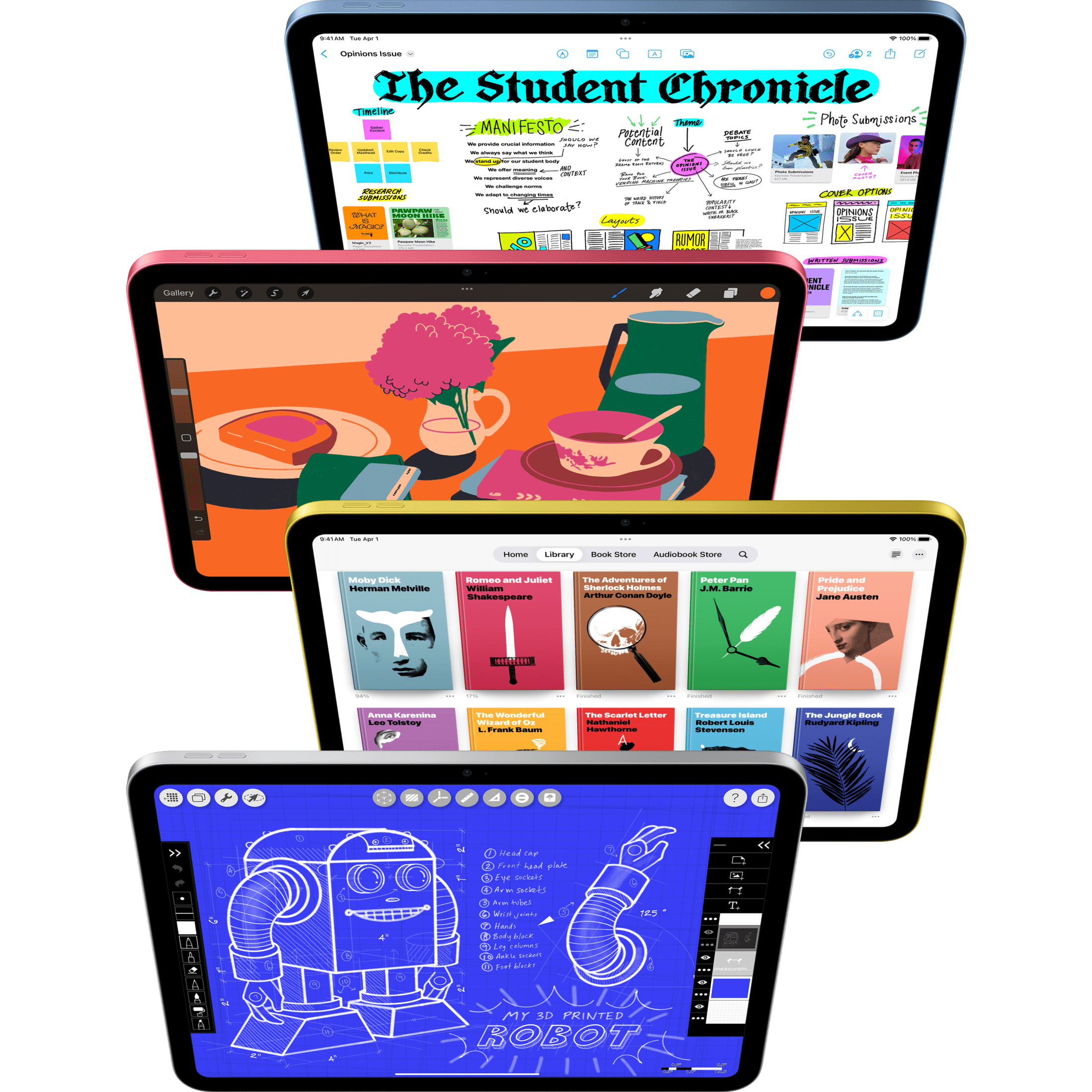 Apple iPad 11" A16 WiFi, 128 Gt, Blue