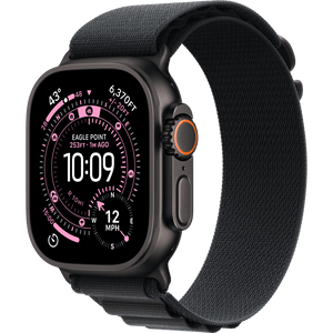 Apple Watch Ultra 3 GPS+Cell 49mm , Black Titanium Case with Black Alpine Loop, Medium