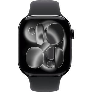 Apple Watch Series 11 GPS+Cell, 42 mm Black/Black Sport Band, S/M