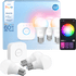 Philips Hue Essential White and Color Ambiance E27 Smart Bulb, 3 pcs + Bridge