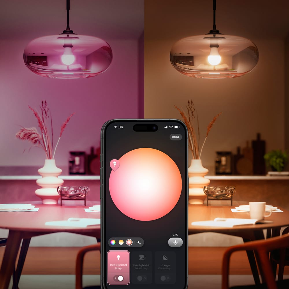 Philips Hue Essential White and Color Ambience E27 Smart Bulb