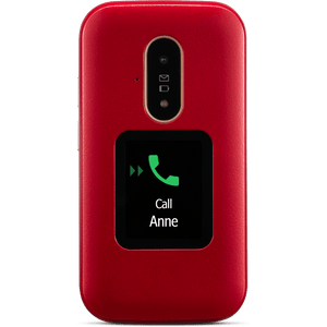 Doro 6881 Red 4G Flip Phone