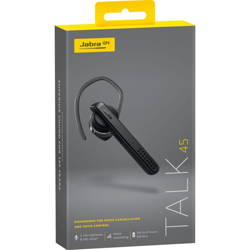 Jabra Talk 45 Bluetooth Headset, Black