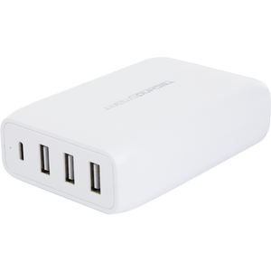 TechnoSmart 4-Port Fast Charger PD QC3.0