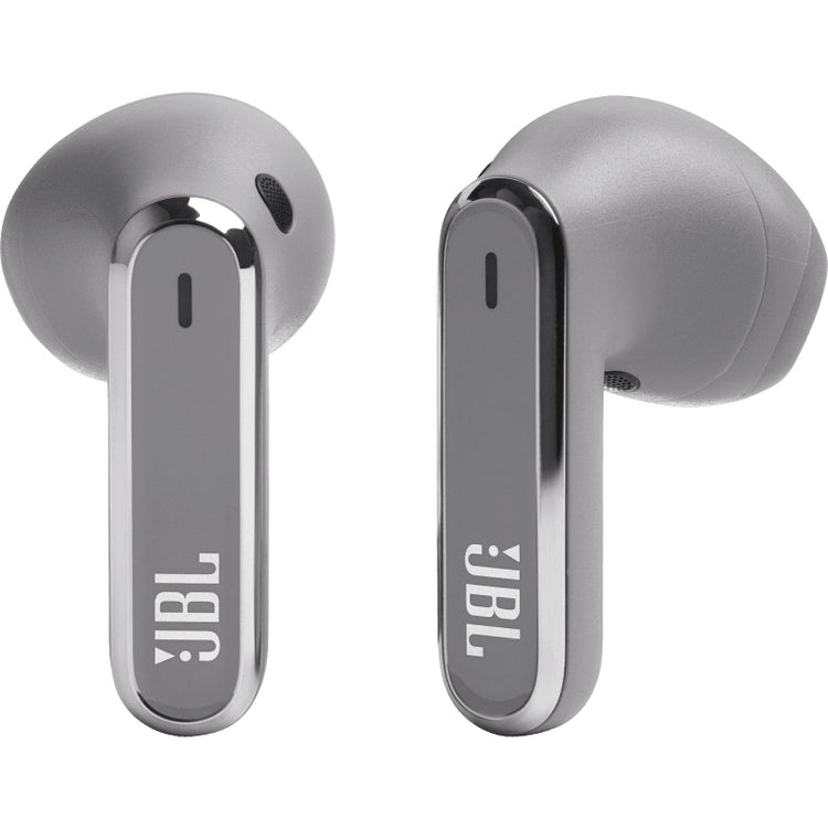 JBL Live Flex Wireless Noise Cancelling Earbuds, Silver