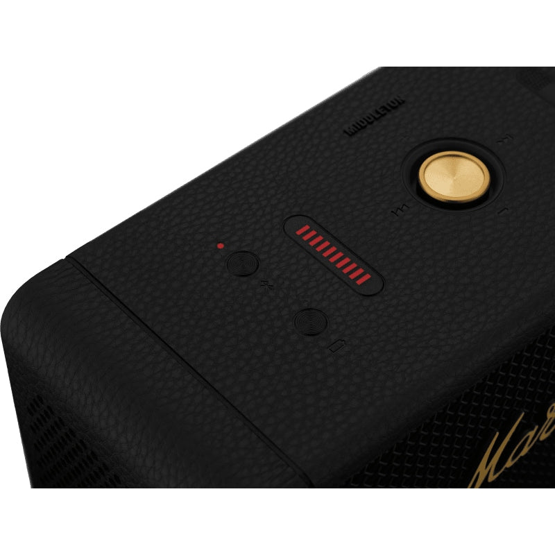 Marshall Middleton Wireless Speaker, Black and Brass