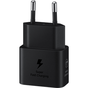 SAMSUNG 25W USB-C GAN POWER ADAPTER BLACK W/O CAB