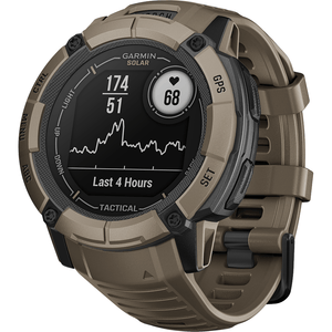 Garmin Instinct 2X Solar Tactical Edition Smartwatch, Brown