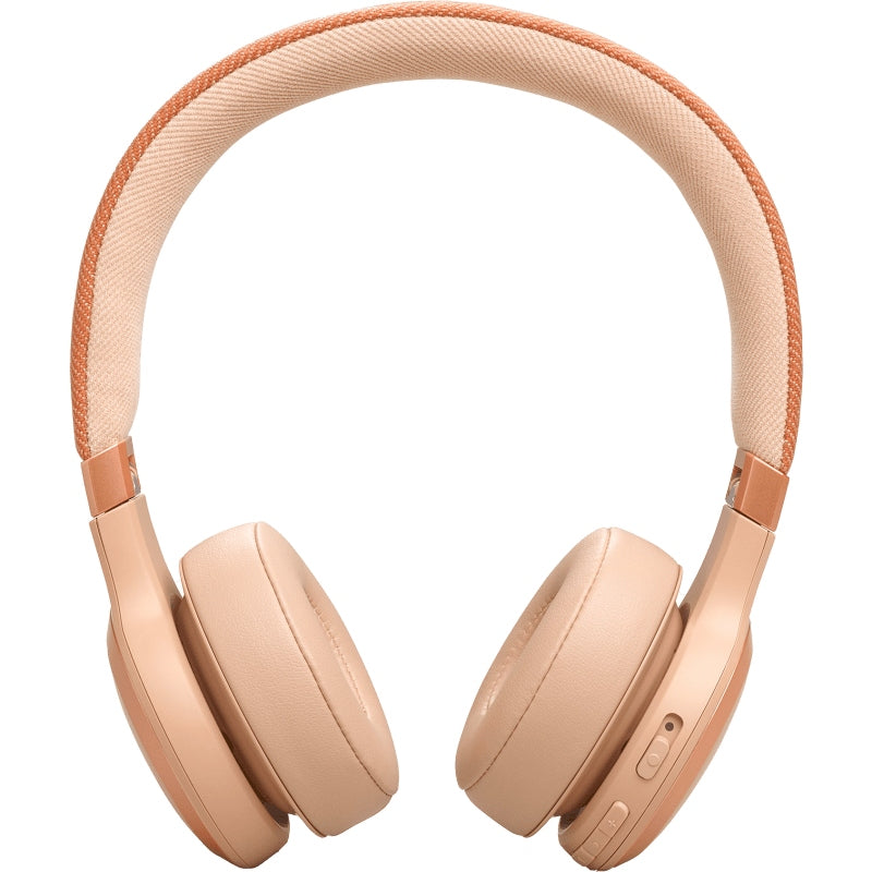 JBL Live 670NC Wireless Noise Cancelling On-Ear Headphones, Sandstone