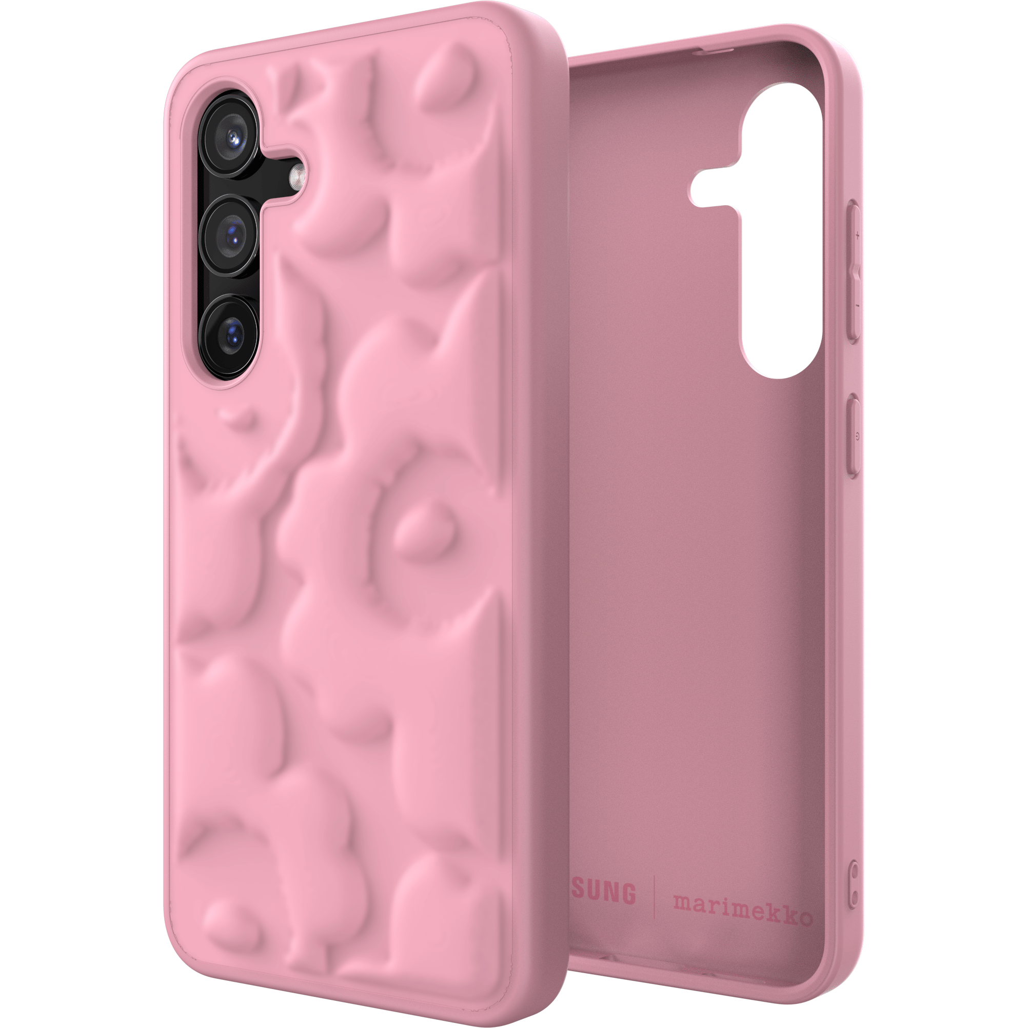 Samsung X Marimekko Embossed Case for Galaxy S24, Pink