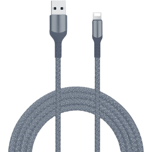 Livia USB-A to Lightning Cable, Gray