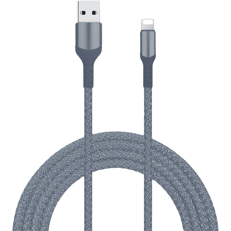 Livia USB-A to Lightning Cable, Gray