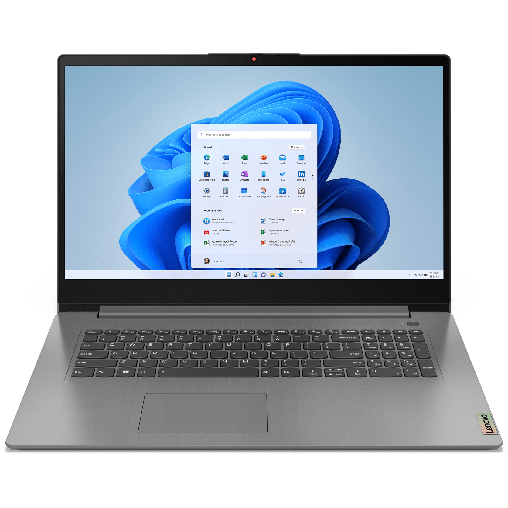 Lenovo IdeaPad 3 17.3" Laptop, Win 11 Home S 82RL00BSMX