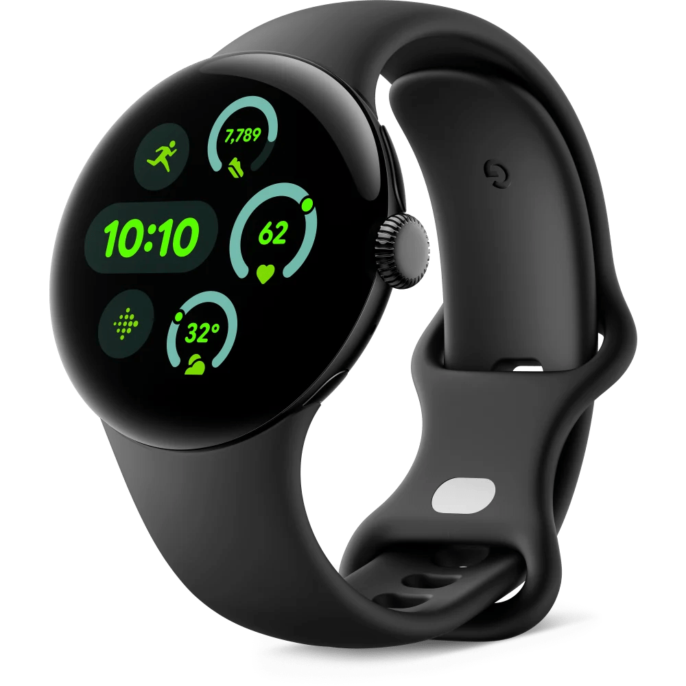 Google Pixel Watch 3 Smartwatch, 45mm, Black/Obsidian