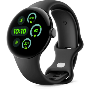 Google Pixel Watch 3 Smartwatch, 45mm, Black/Obsidian